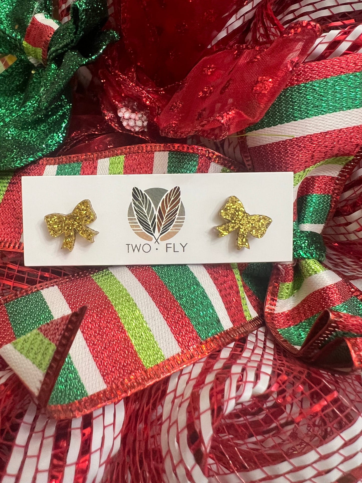 Holiday Bow Studs