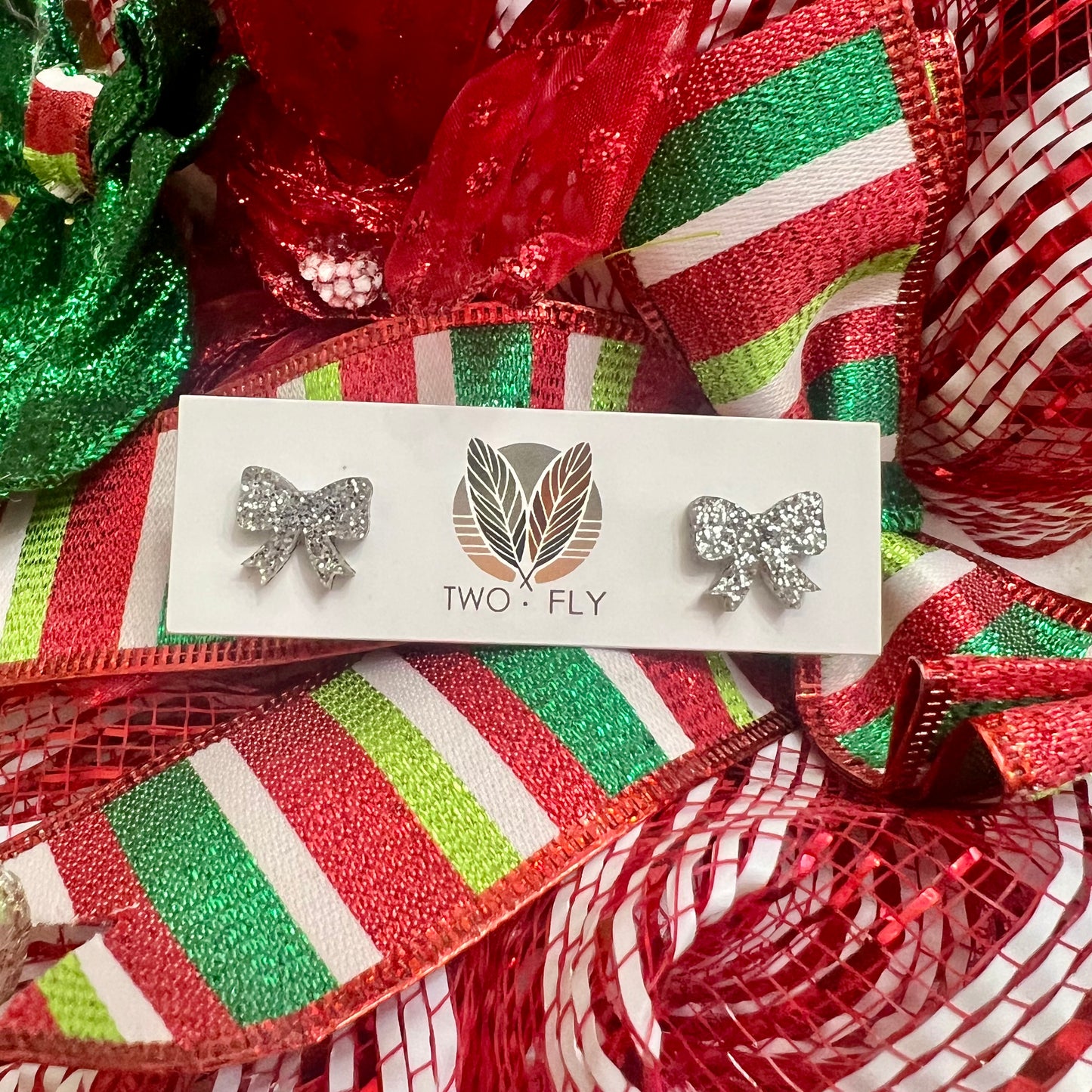 Holiday Bow Studs