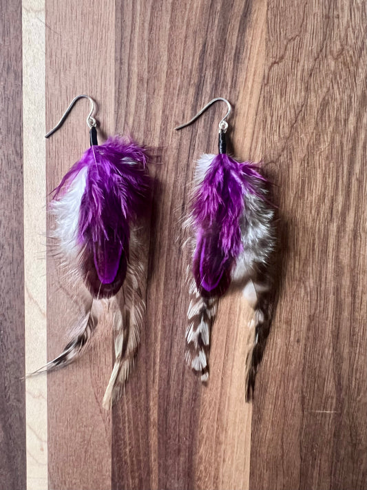 Violet Whirl Earrings