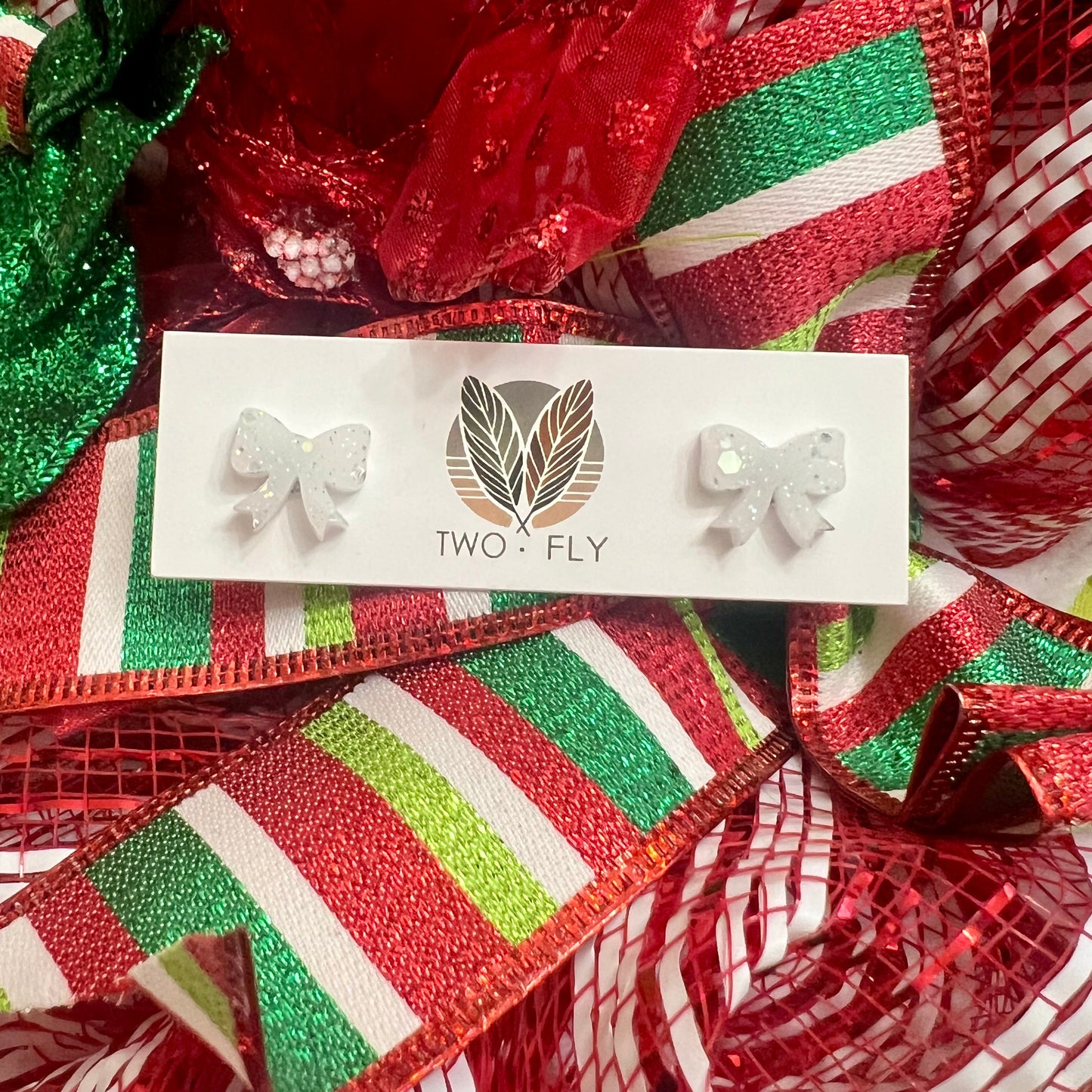 Holiday Bow Studs