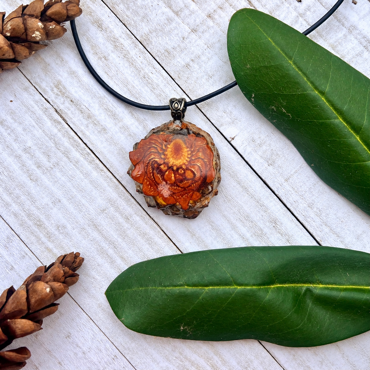 Natural Knobcone Pinecone Necklace