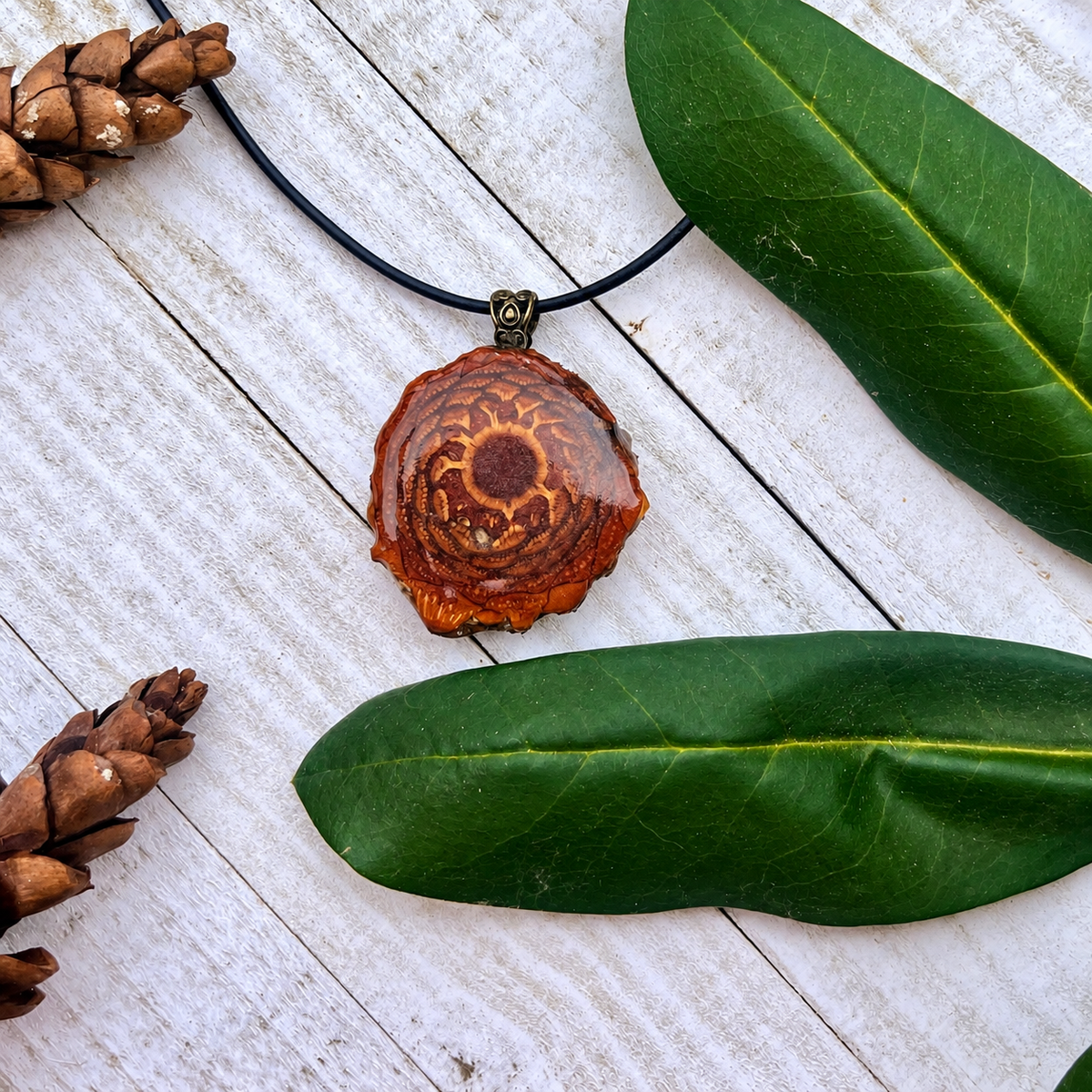 Natural Knobcone Pinecone Necklace